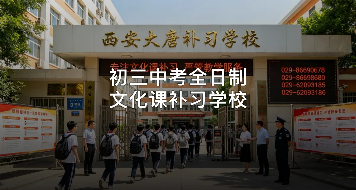 初三中考全日制文化课补习学校 · 陕西大唐培训学校有限公司官方服务认证